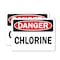 Signmission Chlorine Danger Sign, Vinyl Decal, 10in W x 7in L, 2PK OS-2PACK-DS-D-710-L-19278 - alternate 1